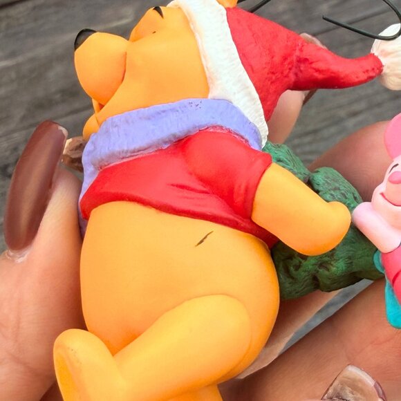Vintage Lot Of 5 Winnie The Pooh Christmas Ornaments Hallmark and Disney Light - Picture 7 of 15